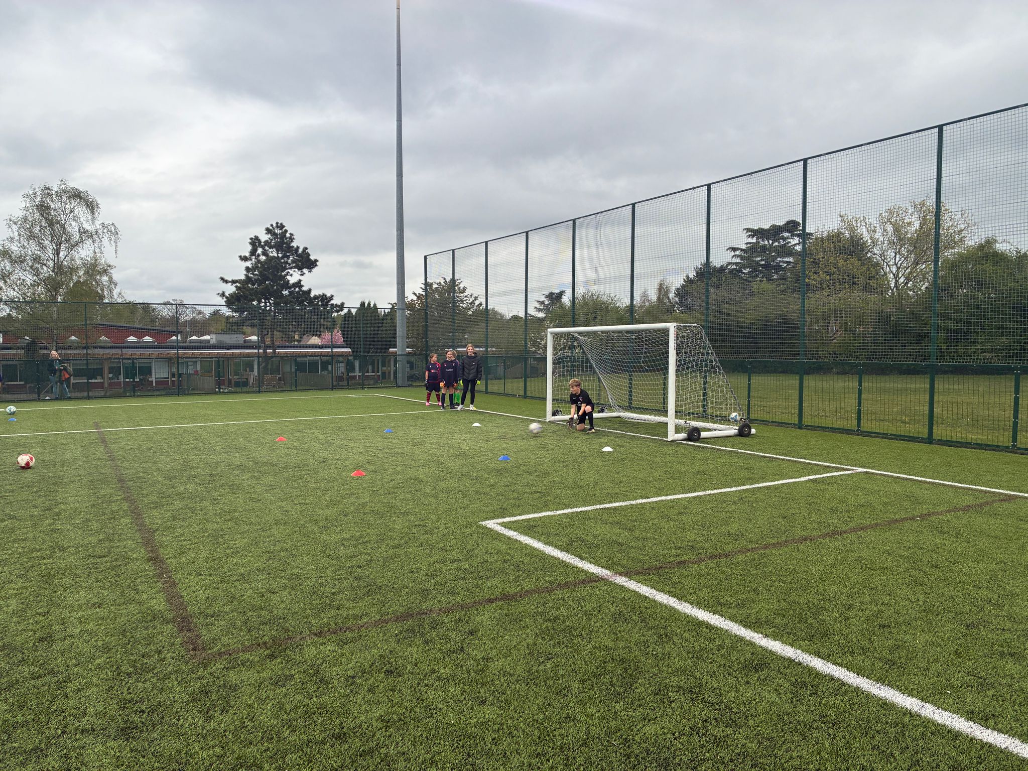 Shot stopping goalkeeper drill
