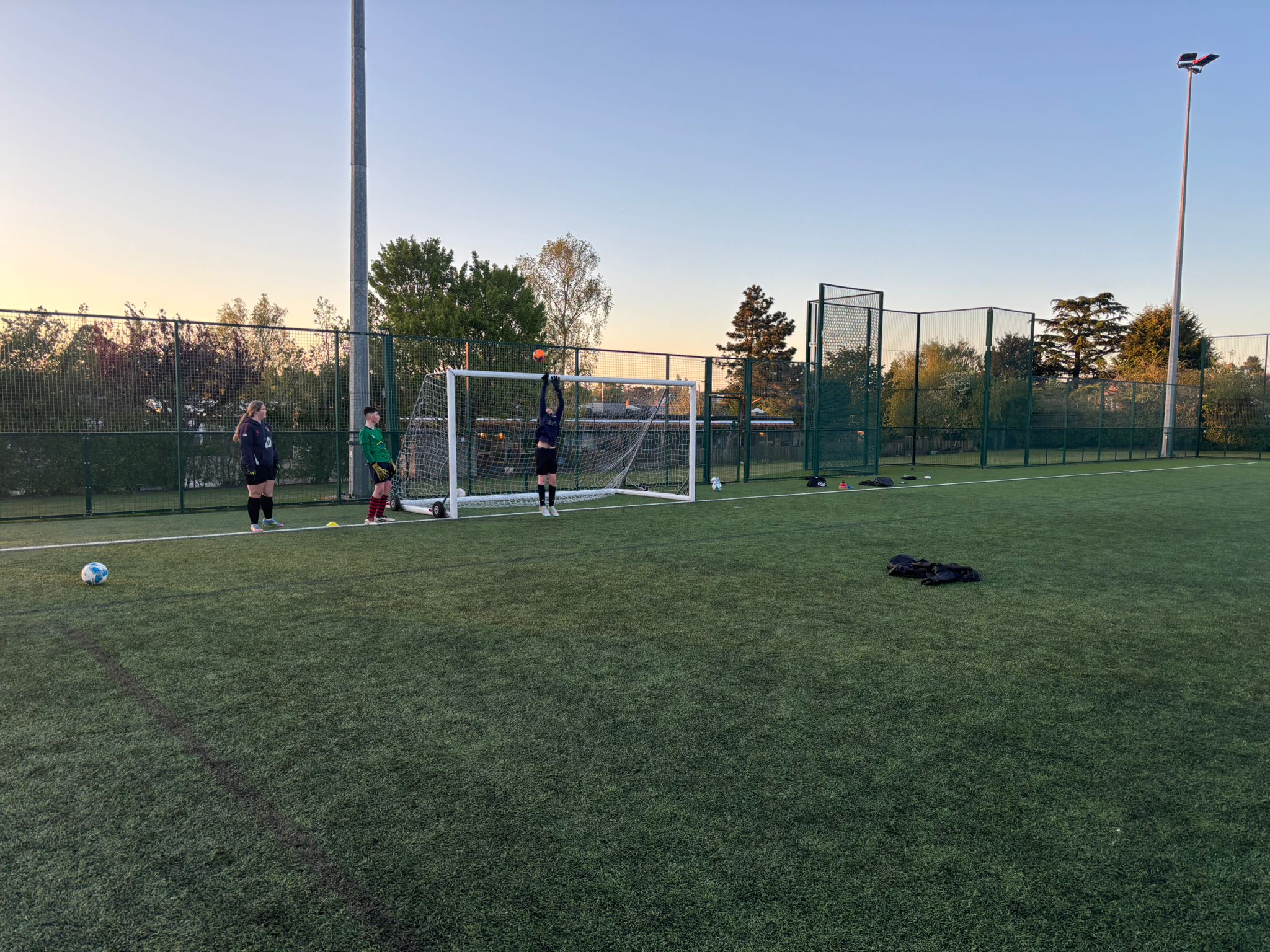 ACE Goalkeeping session action post
